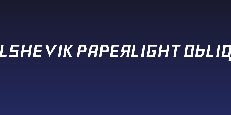 Bolshevik Paperlight Oblique Social Header
