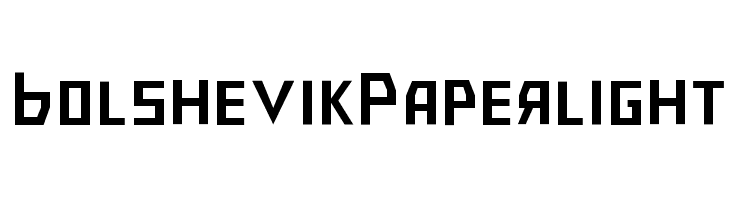 Bolshevik Paperlight  Free Fonts Download
