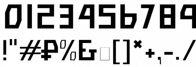 Bolshevik Paperlight Font OTHER CHARS