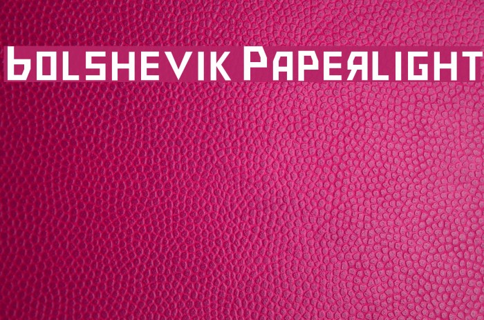 Bolshevik Paperlight Example 2