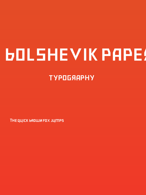 Bolshevik Paperlight Poster