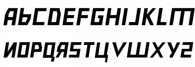 Bolshevik Superlight Oblique Caratteri MAIUSCOLE