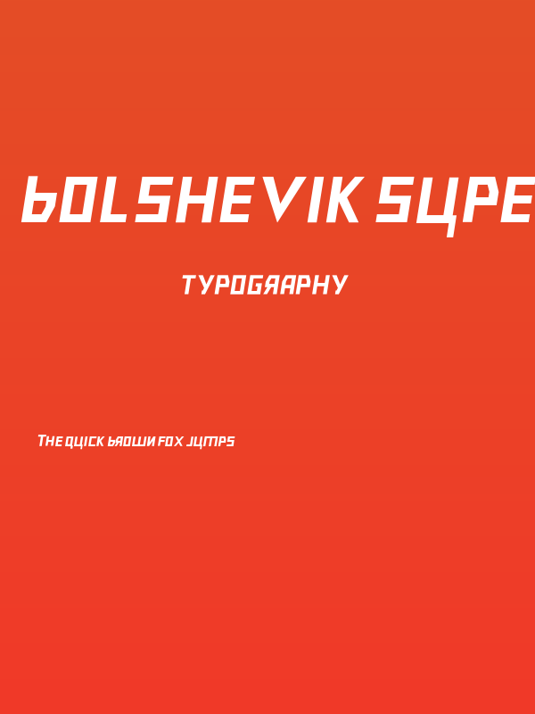 Bolshevik Superlight Oblique Poster
