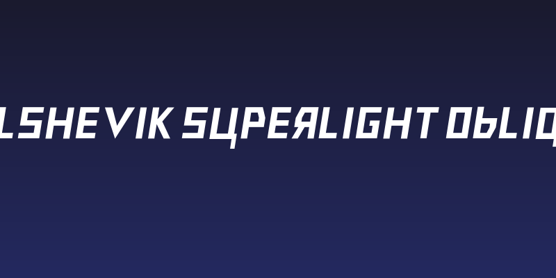 Bolshevik Superlight Oblique Social Header