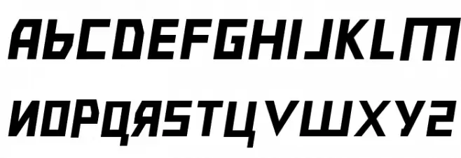 Bolshevik Superlight Oblique फ़ॉन्ट लोअरकेस