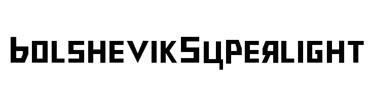 Bolshevik Superlight  नि: शुल्क फ़ॉन्ट्स डाउनलोड