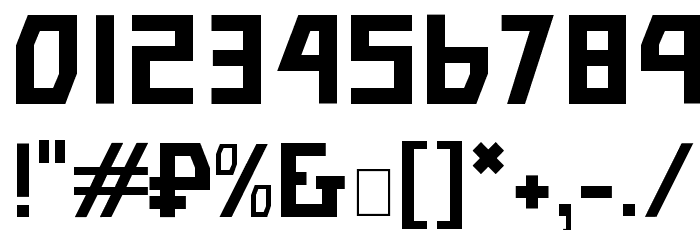 Bolshevik Superlight Font OTHER CHARS