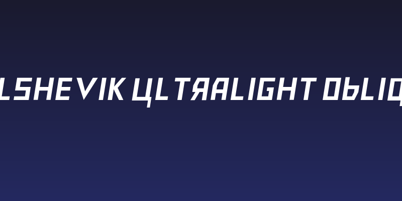 Bolshevik Ultralight Oblique Social Header