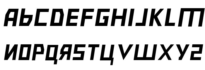 Bolshevik Ultralight Oblique Font LOWERCASE