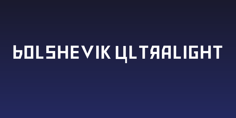 Bolshevik Ultralight Social Header