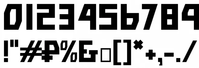 Bolshevik Font OTHER CHARS