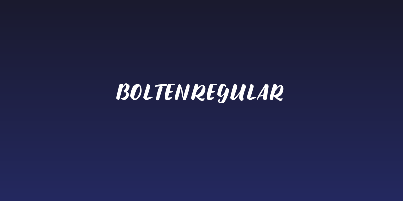 BoltenRegular Social Header