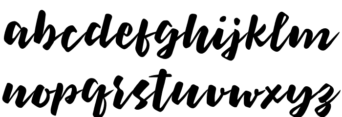 BoltenRegular Font LOWERCASE