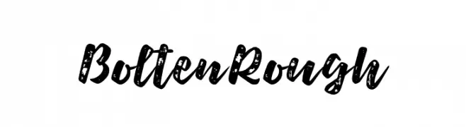 BoltenRough  Frei Schriftart Herunterladen