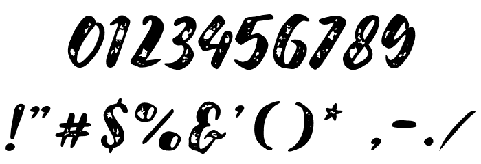 BoltenRough Schriftart Anderer Schreiben