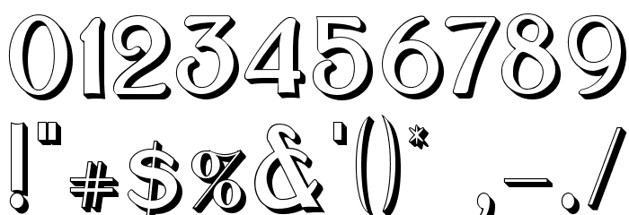 Bolton Sans Embossed Polices AUTRES CHARS