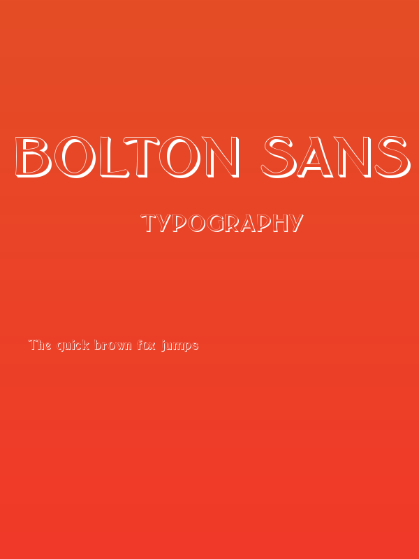 Bolton Sans Embossed Poster