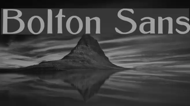 Bolton Sans Font examples
