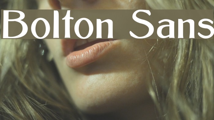 Bolton Sans Font examples