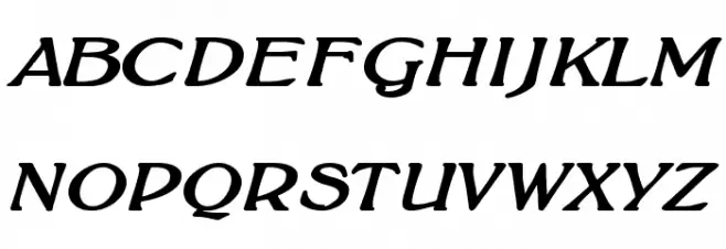 BoltonBoldItalic フォント 大文字