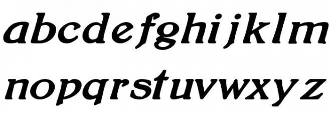 BoltonBoldItalic Font Litere mici
