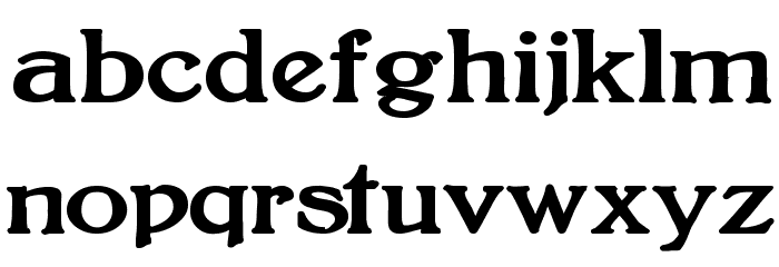 BoltonBold Font LOWERCASE