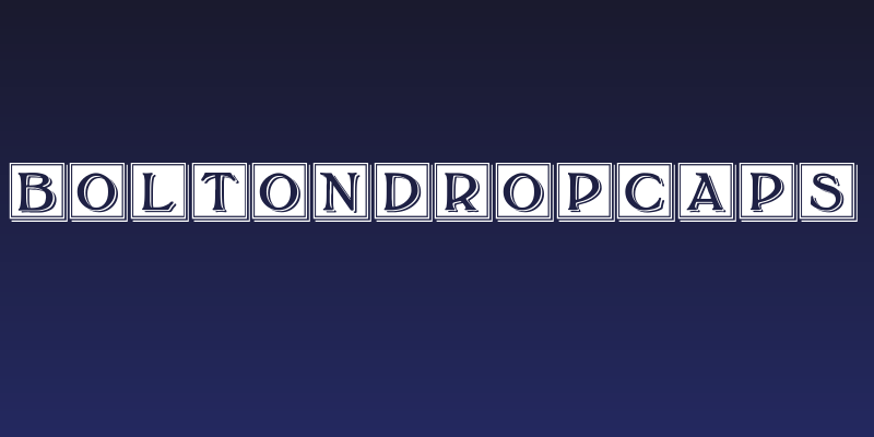 BoltonDropCaps Social Header