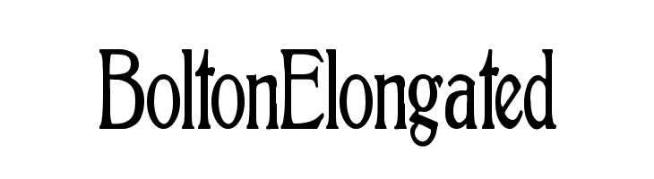 BoltonElongated  font caratteri gratis