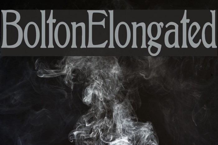 BoltonElongated Font examples