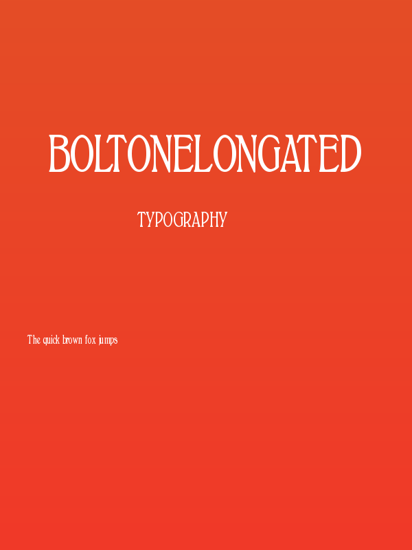 BoltonElongated Poster