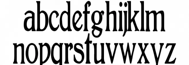 BoltonElongated Font LOWERCASE
