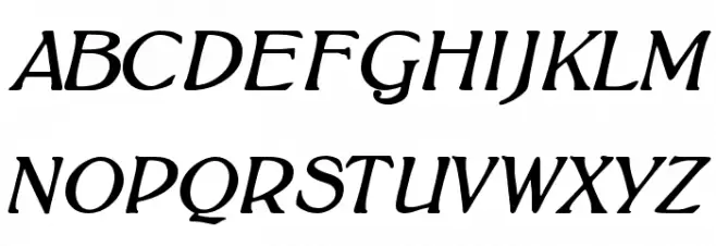 BoltonItalic Fonte MAIÚSCULAS