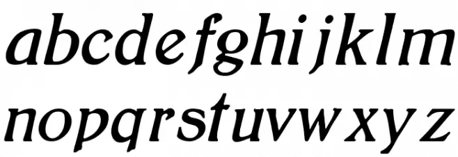 BoltonItalic Fuentes MINÚSCULAS