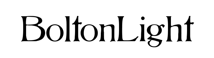 BoltonLight  नि: शुल्क फ़ॉन्ट्स डाउनलोड