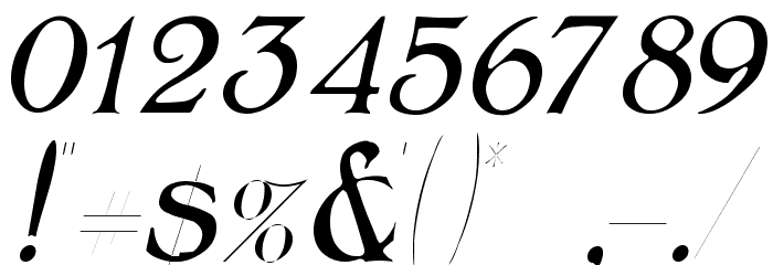 BoltonLightItalic Fuentes OTROS CHARS