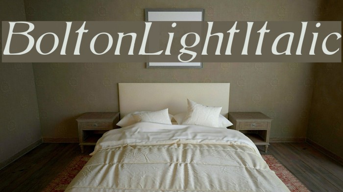 BoltonLightItalic Fuentes examples