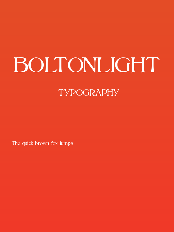 BoltonLight Poster