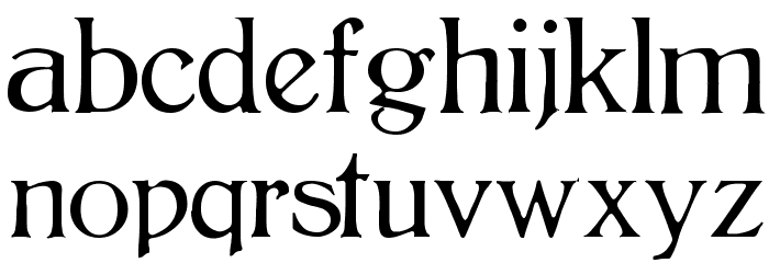 BoltonLight Font LOWERCASE