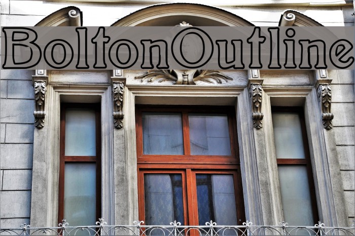 BoltonOutline Font examples