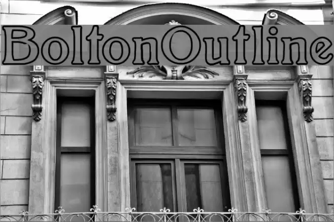 BoltonOutline Font examples