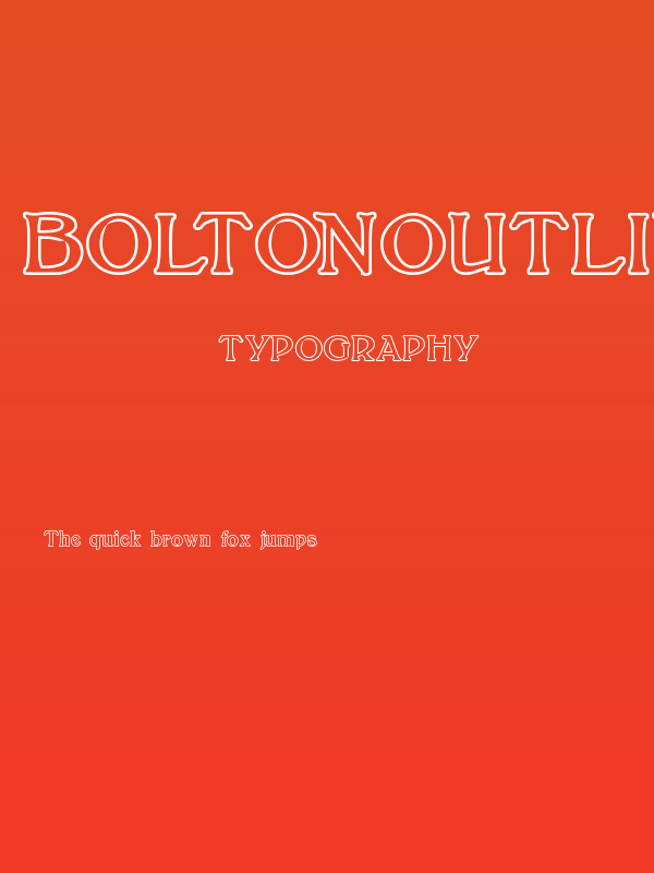 BoltonOutline Poster