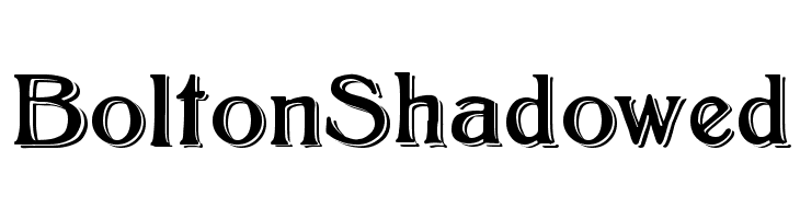 BoltonShadowed Font