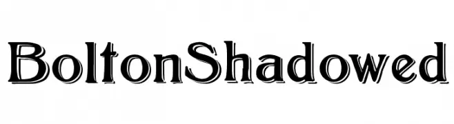 BoltonShadowed  Frei Schriftart Herunterladen