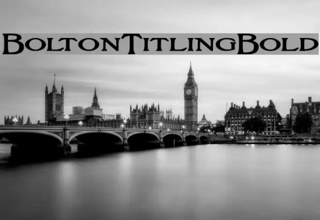 BoltonTitlingBold Polices examples