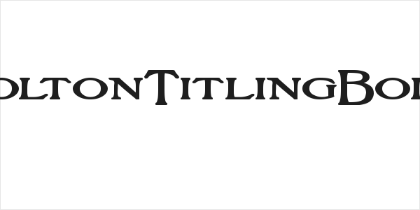 BoltonTitlingBold Logo