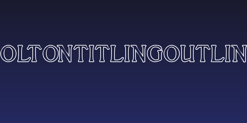 BoltonTitlingOutline Social Header