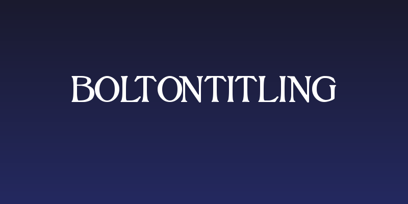 BoltonTitling Social Header