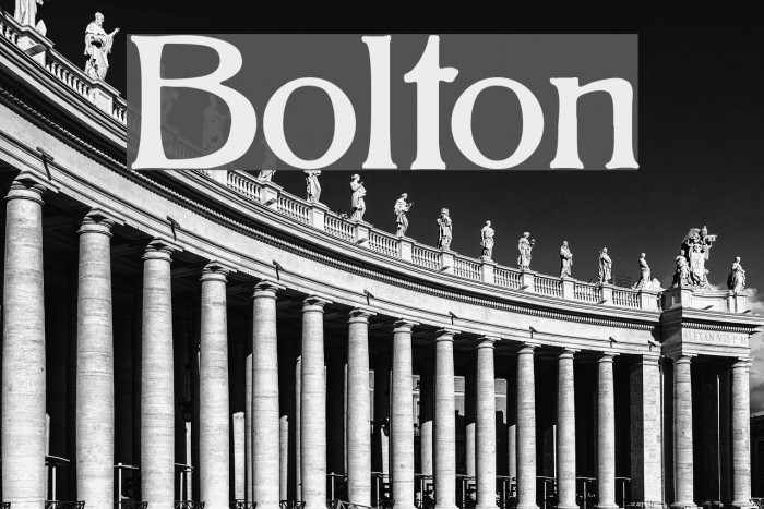 Bolton Font examples