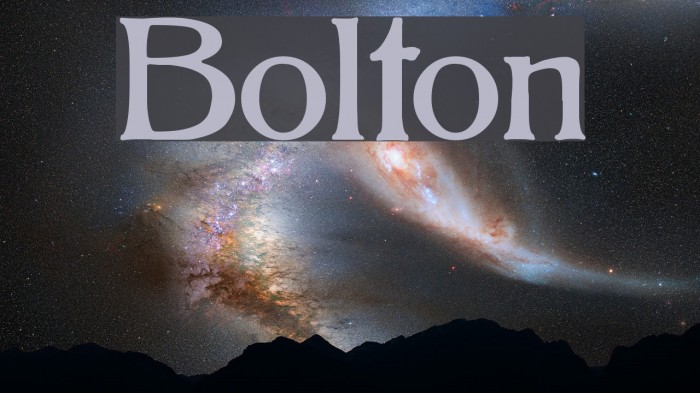 Bolton Font examples
