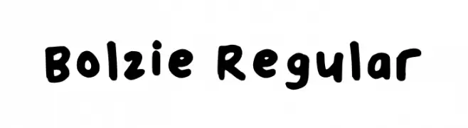 Bolzie Regular フォント